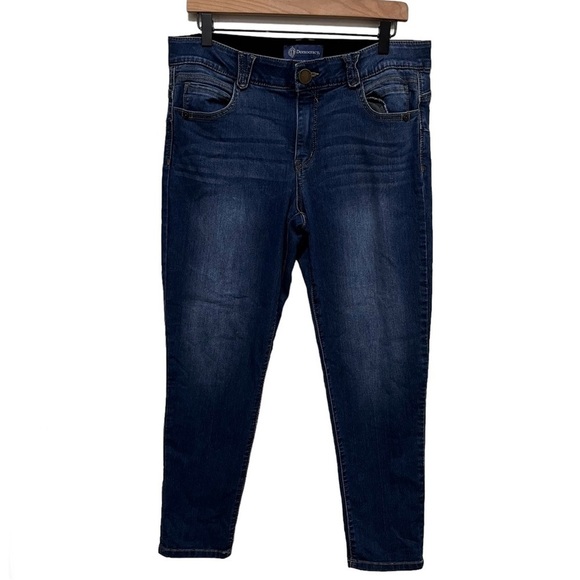 DEMOCRACY Ab Solution Skinny Fit Blue Jeans Size 12 - Picture 1 of 9